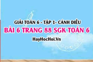 Giải bài 6 trang 88 Toán 6 Tập 1 SGK Cánh Diều